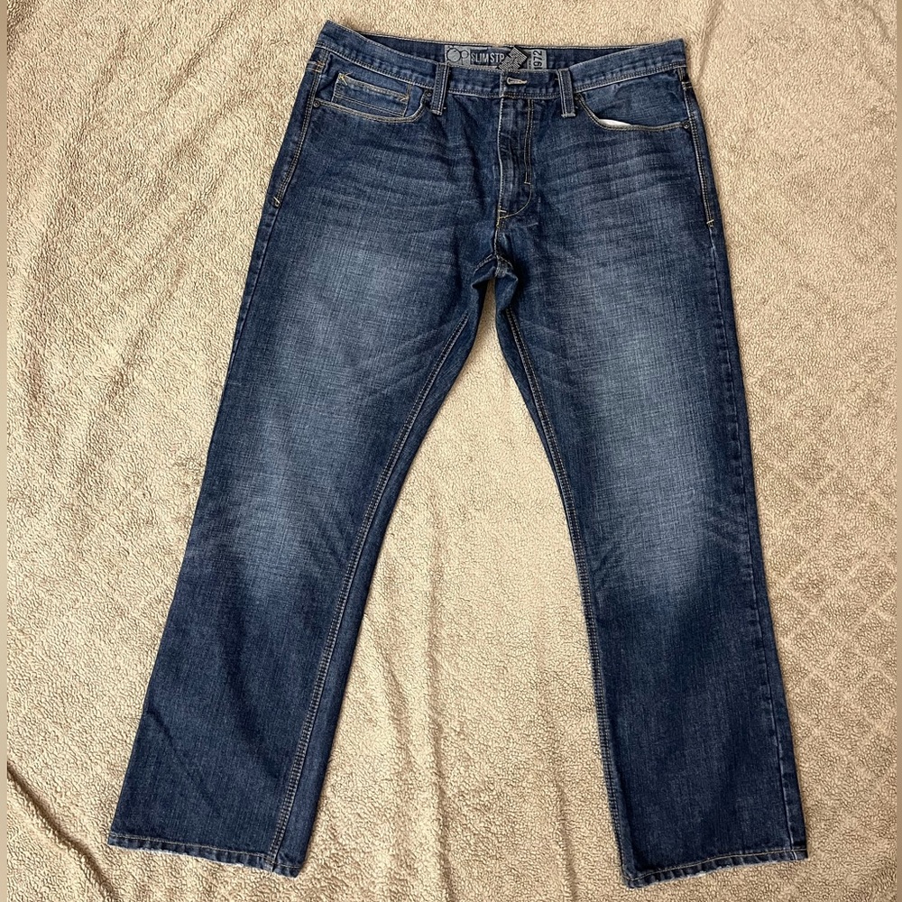 Op Slim Straight Denim Jeans 38X32 inseam